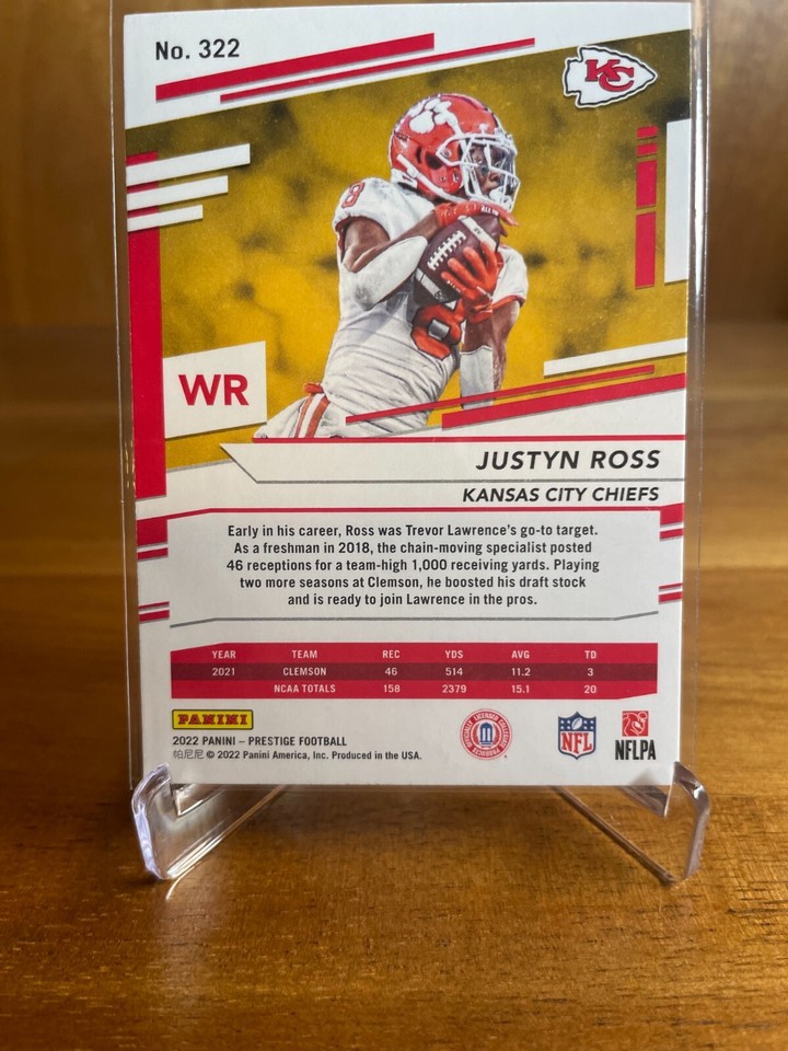 2022 Panini Prestige 322 Justyn Ross Mint eBay