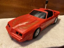 Vintage 1980s RadioShack Pontiac Trans Am Red Plastic RC Car Toy - No Remote