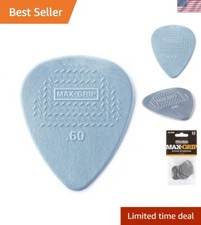Guitar Player's Dream: Dunlop Max-Grip Nylon Picks, .60mm, 12-Pack in Light Gray