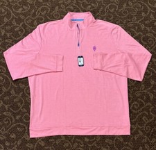 Men  s Johnnie O 1/4 Zip Vaughn Pullover Jacket In Taffy Size Extra Large NWT XL
