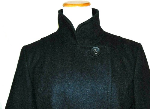 GIACCA WOMENS WOOL POLYESTER COAT WOOL BLEND TRENCH COAT GALLERY WOOL JACKET~S - 第 2/7 張圖片