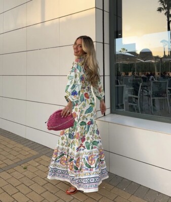 ZARA NWT WOMAN SS24 PRINTED LINEN BLEND KNOTTED DRESS MULTICOLORED |  3313/478 XS | eBay