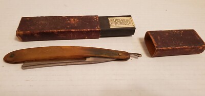 Vintage H. Boker & Co's Unrivaled Razor w/Case MFG Frederick Reynolds Sheffield