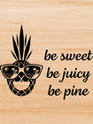 Decal Vinyl Car Truck Sticker Pineapple Beach Be Sweet - You Pick Size & Color