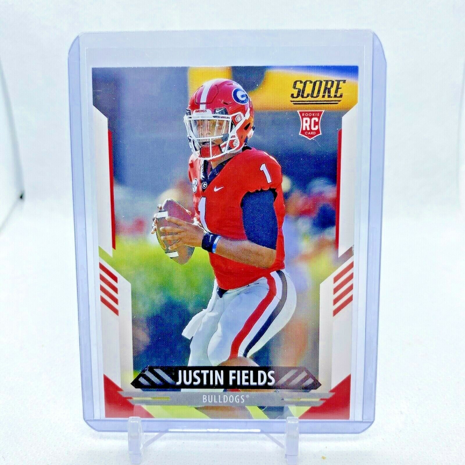 2021 Panini Score Football Justin Fields Rookie RC Rare SP Georgia  Variation | eBay