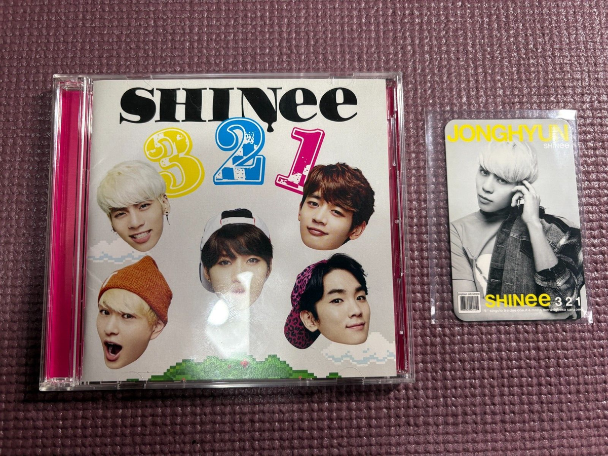 SHINee 3 2 1 Japan Limited Edition CD+DVD Set with JongHyun Photo