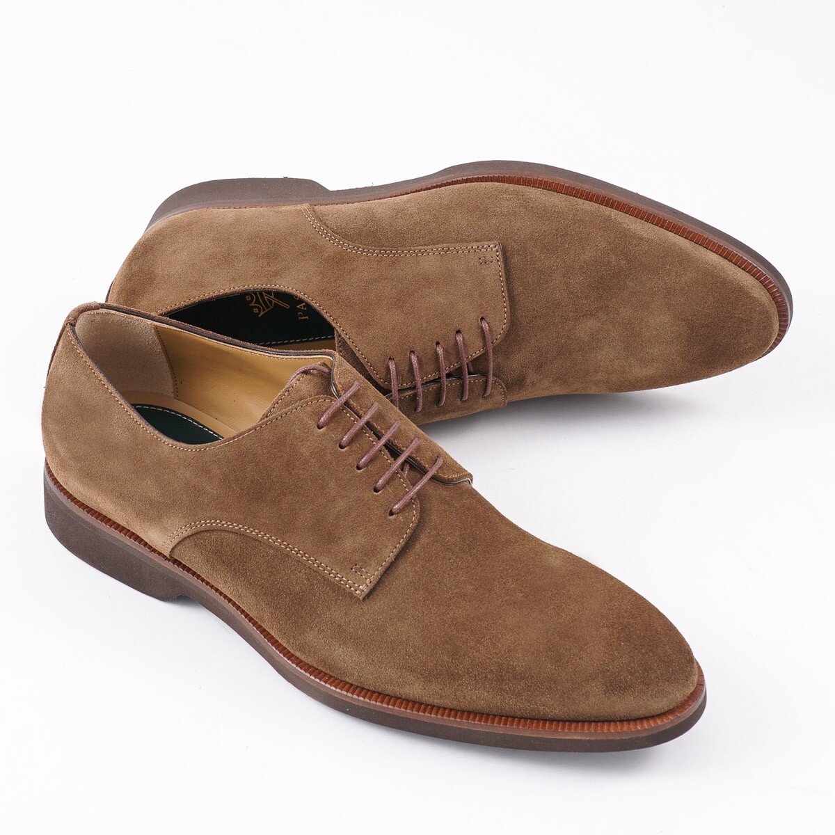 SAOLA Pastori by di Bianco ""Claudius"" derby in pelle scamosciata con suola leggera US 11 5 scarpe