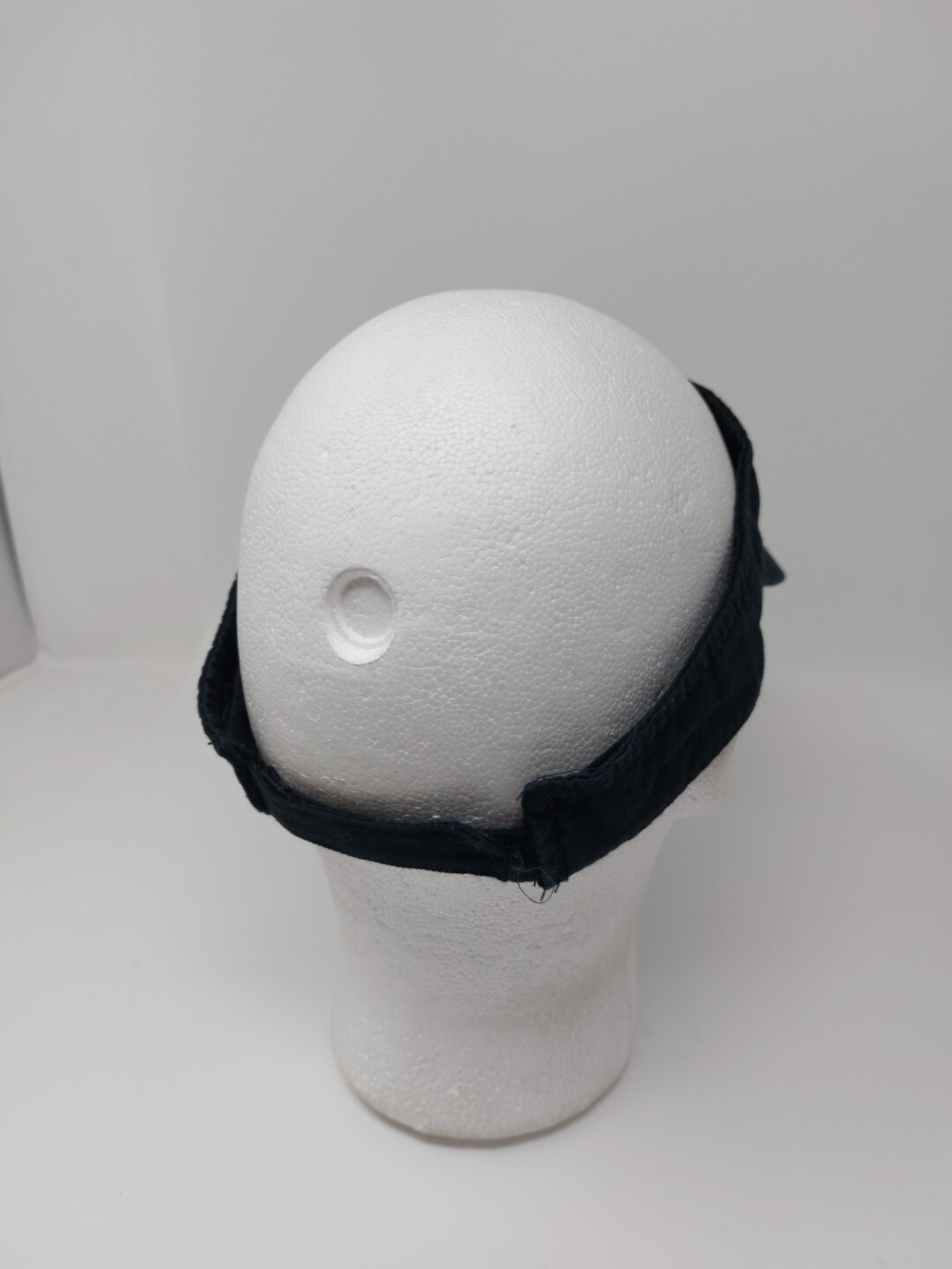 Black Strap Back Visor Hat Adjustable Cap - image 4