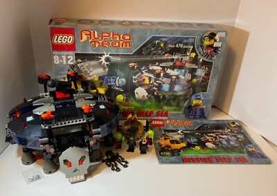 Lego Ogel Underwater Base #4795 Alpha 100% Complete w/ Box Instruction  Manual
