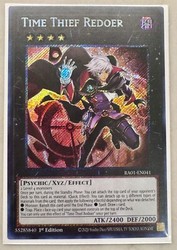 Time Thief Redoer RA01-EN041 Platinum Secret Rare 1st Edition