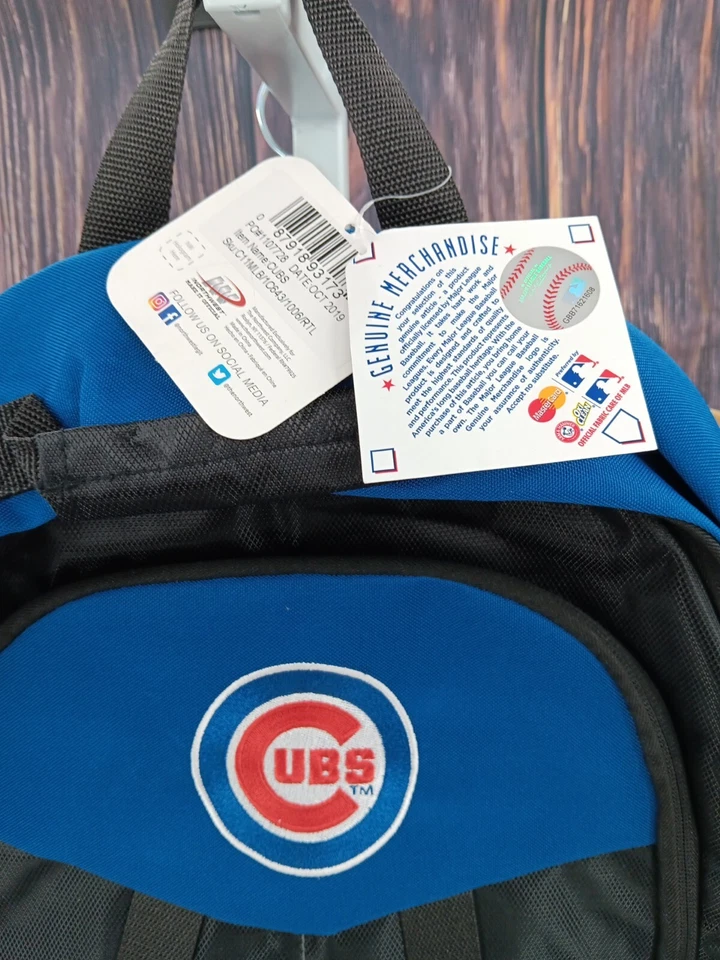 MLB Chicago Cubs Scorcher Backpack, 18x5x12.5 AC12 - Image 3 of 4