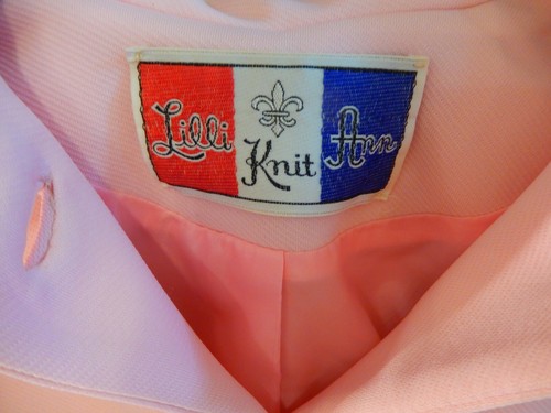Vintage 1960s LILLI ANN Knit PINK Suit 3 pcs Jacket (Poncho Style), Skirt, Pants - Picture 3 of 12