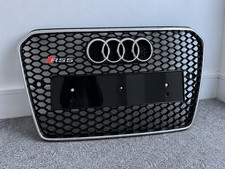Audi A5 S5 B8.5 8T Chrome Honeycomb Grille |2012-2016 | Grill Silver RS5 Style