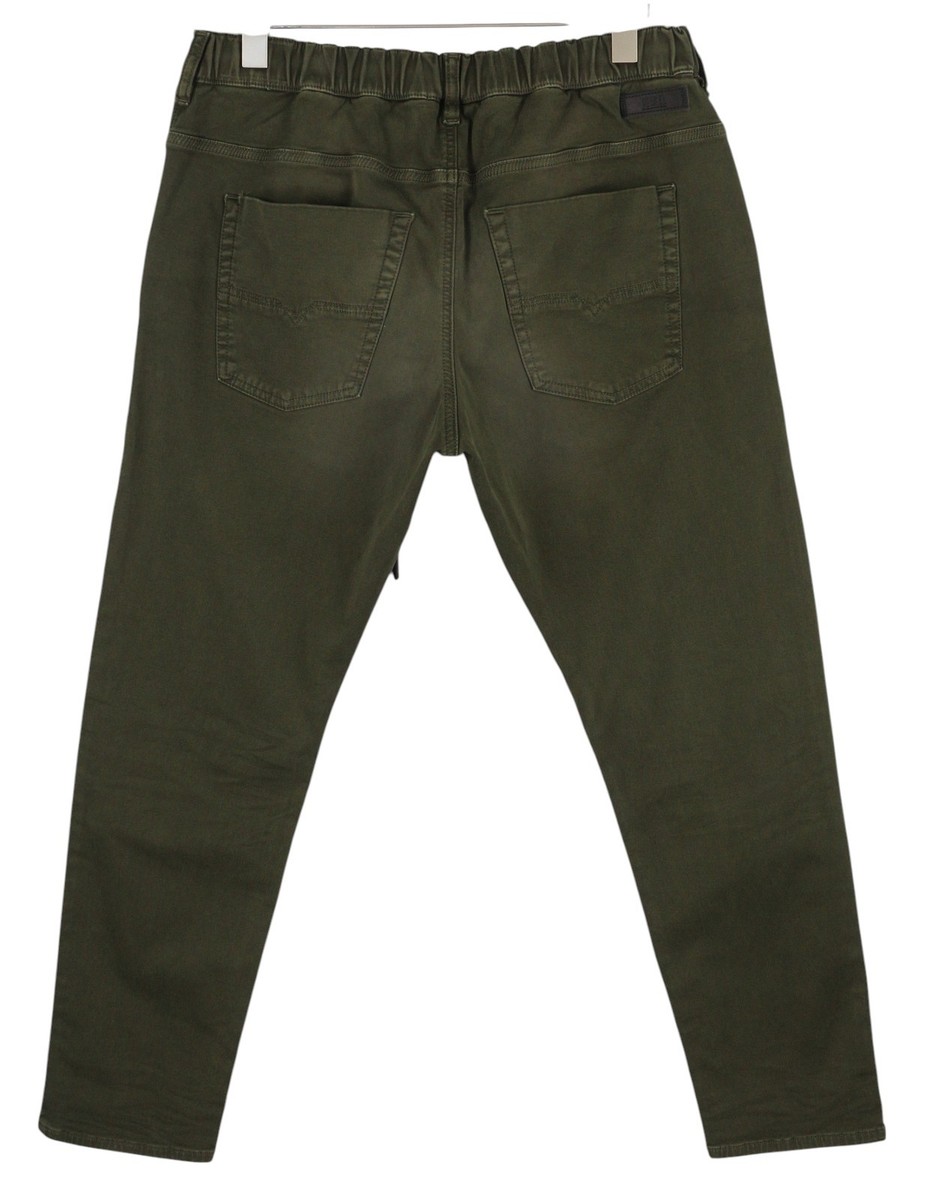 DIESEL Krooley-E-NE 0670M Men Jogg Jeans W38/L32 Tapered Fit Stretch Washed