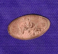 HAWAII ELVIS PRESLEY "1973 ALOHA CONCERT" Elongated Pressed Copper Penny