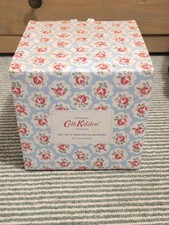 Cath Kidston Provence Rose Tea Cup Saucer Set of 4 Multicolor Floral Pattern