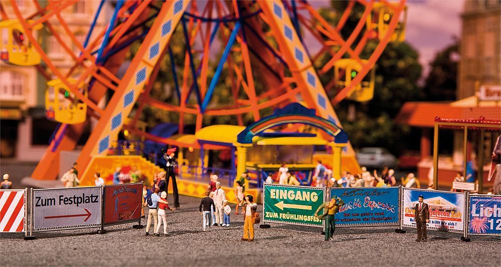 Faller 140358 Spur H0 - Kirmes - Absperrz&auml;une und - Schilder NEU und OVP
