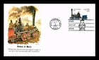 DR JIM STAMPS US COVER GOWAN & MARX LOCOMOTIVES FIRST DAY ISSUE FLEETWOOD