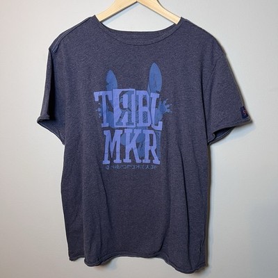 Disney Parks Lilo & Stitch  TRBL MKR  Trouble Maker T-Shirt Adult sz Large Blue