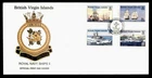 DR WHO 2002 BRITISH VIRGIN ISLANDS FDC ROYAL NAVY SHIP COMBO $3 M72565