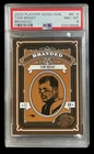 2003 panini playoff #B6 tom brady; hogg heaven SP branded insert PSA 8