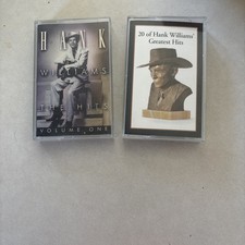 2 Hank Williams Cassette Tapes   Greatest Hits  The Hits Vol. 1 Country Music