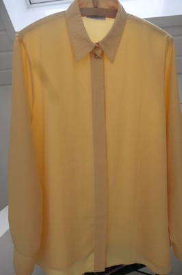 ERFO sportive Bluse Langarm Gr. 42 gelb 30 Grad waschbar