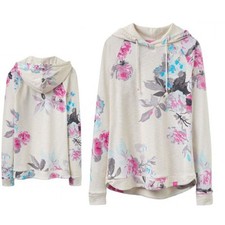 JOULES Marlston Floral Slim Fit Hooded Sweatshirt 10