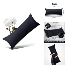 Best Season 100 Cotton Body Pillow Case Cover Zipper Wrinkle-Free, Super Soft