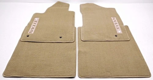 OEM Nissan Titan Texas Edition Floor Mat Set Round Grommet Holes 714T9-TXBGF