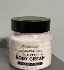 Beekman 1802 Pure Goat Milk Fragrance Free Whipped Body Cream 8 fl oz Sealed