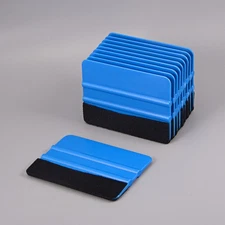 10 Pcs Blue Squeegee Felt Edge Scraper, Car Vinyl Wrapping Window Tint Tools