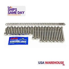 Arp 434-3701 Kit Polished Stainless Steel Sbc Ss Head Bolt Kit 12pt. Performan