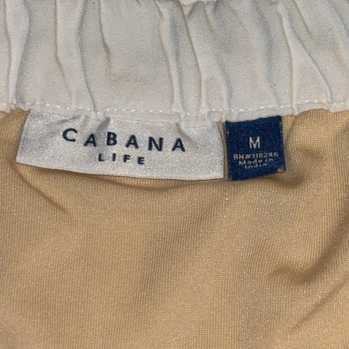 Cabana Life Women's Med White Athletic Shorts Lined - Picture 6 of 15