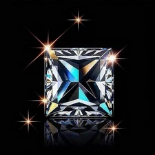 Clarity Lab Grown Diamond 2 Ct Square Shape Loose Natural D Color Gemstone VVS1-