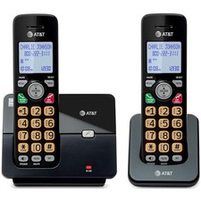 Landline Phone 2 Handsets Cordless DECT 6.0 Caller ID Call Waiting Full-Duplex
