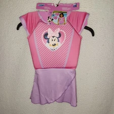 SwimWays Age 2-3 Disney Minnie Mouse Deluxe Swim Shorty Flotation UV 50+ UPF ATT