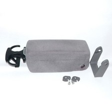 1989-1994 Olds Cutlass Sierra Center Console Med Grey Cloth Armrest Cup Holder