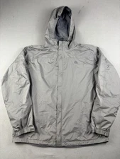 Vintage Nike ACG Windbreaker Men’s Size Large Gray Full Zip Hooded Rain Coat 