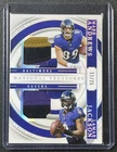 LAMAR JACKSON MARK ANDREWS 2023 NATIONAL TREASURES DUAL PATCH HOLO SILVER /25