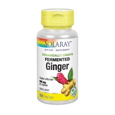 Fermented Ginger 100 Veg Caps 400 Mg by Solaray