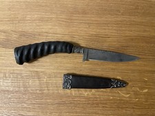 Trachtenmesser Damast Springbockhorm