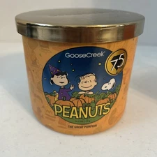 Goose Creek PEANUTS 3 Wick 14.5oz Scented Candle NEW The Great Pumpkin (503)
