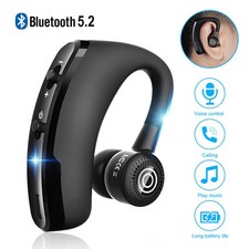 Trucker Wireless Bluetooth 5.2 Earpiece Headset Driving Earbuds Noise Cancelling