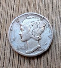 (2) 1945-S San Francisco Mint Silver Mercury Dimes, No Reserve, Free Shipping