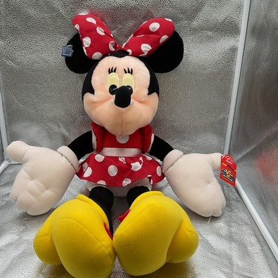 NWT  VTG Disney Applause Mickey For Kids 24  Plush Minnie Mouse  Red Poka Dot