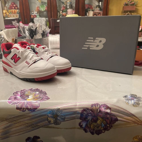 Scarpe New Balance Uomo 550 Bianco Team Rosso Lifestyle Taglia 12 NUOVE CON SCATOLA
