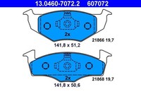 ATE Bremsbelagsatz, Scheibenbremse 13.0460-7072.2 FüR VW Seat