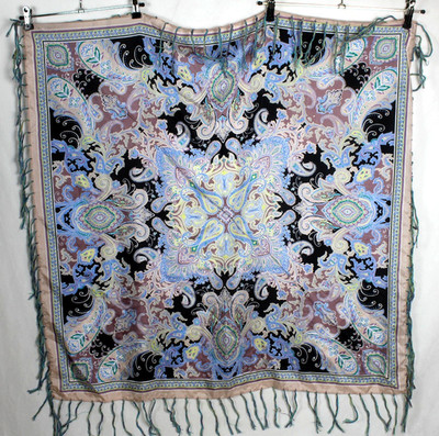 Codello Tuch mit Fransen, Seide,Damen 99 x 95 cm sehr guter Zustand