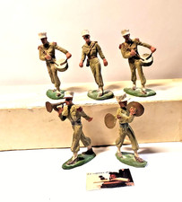 5 Soldatini Starlux Banda Legione Straniera plastica dura scala 1:32 cm 5,5